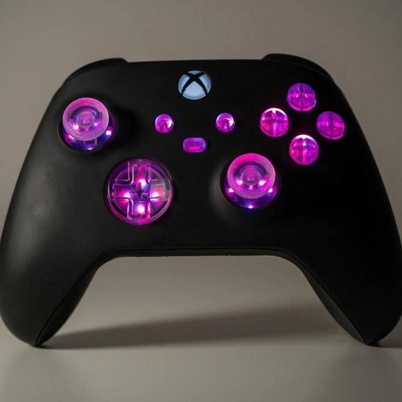 Microsoft Xbox Series X/S Custom Modded Controller With LED’s “Black Carbon” - Picture 2 of 3